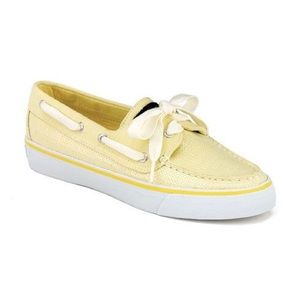 Yellow Sequin Sperry’s